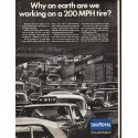 1966 Uniroyal Tire Ad "200 MPH tire"