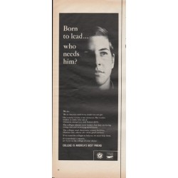 1966 Council for Financial Aid to Education Ad "Born to lead"
