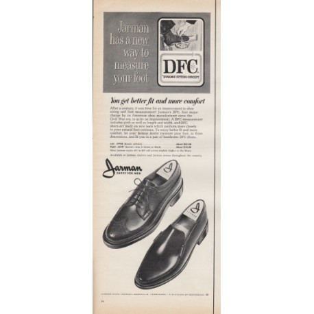 1966 Jarman Shoes Ad "You get better fit"