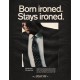 1966 Arrow Shirt Ad "Born ironed. Stays ironed."