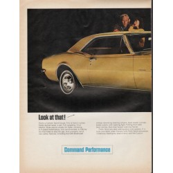 1967 Chevrolet Camaro Ad "Look at that" ~ (model year 1967)