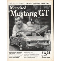 1967 Ford Mustang GT Toy Ad "Just in time for Christmas" ~ (model year 1967)