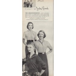 1952 Judy Bond Clothing Ad "Pima Broadcloth"