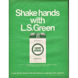1966 Lucky Strike Cigarettes Ad "Shake hands"