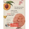 1952 Sealtest Ice Cream Ad "Tree-ripened peaches"