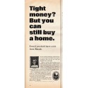 1966 National Association of Real Estate Boards Ad "Tight money"