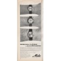 1966 Mido Watch Ad "Wrists come in all sizes"