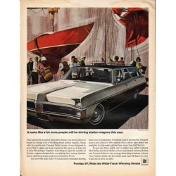 1967 Pontiac Executive Safari Ad "driving station wagons" ~ (model year 1967)