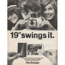 1966 Polaroid Camera Ad "The Swinger"