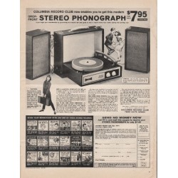 1966 Columbia Record Club Ad "Stereo Phonograph"