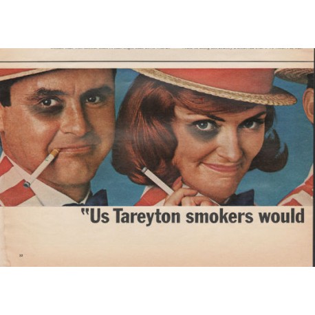 1966 Tareyton Cigarettes Ad "rather fight than switch"