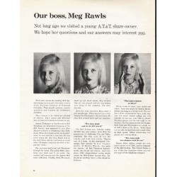 1966 AT&T Bell System Ad "Our boss, Meg Rawls"