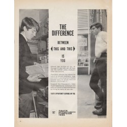 1966 Youth Opportunity Campaign Ad "The Difference"