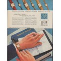 1952 Elgin Watch Ad "Smartest time for school"