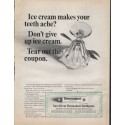 1966 Thermodent Toothpaste Ad "Ice cream"