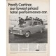 1966 Ford Cortina Ad "total performance car" ~ (model year 1966)