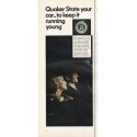 1967 Quaker State Motor Oil Ad "to keep it running young"
