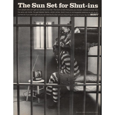 1967 SONY Television Ad "the Sun Set for Shut-ins"