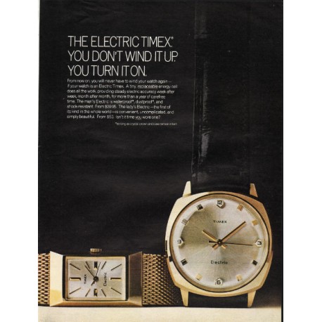 1967 Timex Watch Ad "The Electric Timex"