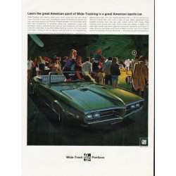 1968 Pontiac Firebird Ad "American sport of Wide-Tracking" ~ (model year 1968)