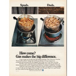 1967 American Gas Association Ad "Spuds. Duds."