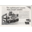 1967 Kodak Instamatic 804 Camera Ad "The sophisticated camera"