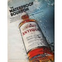 1967 Antique Bourbon Whiskey Ad "The Waterproof Bourbon"