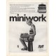 1967 SCM Corporation Ad "Miniwork is efficient work"