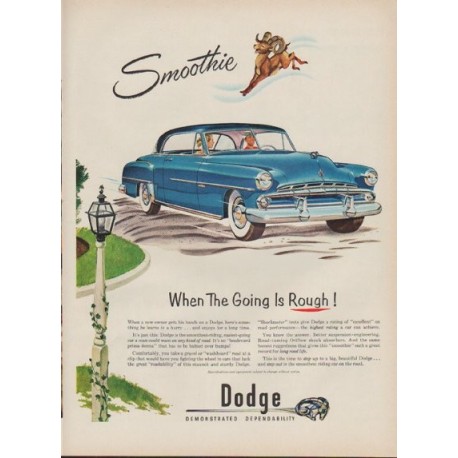 1952 Dodge Ad "Smoothie"