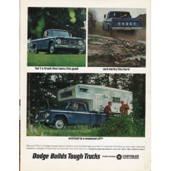 1966 Dodge Camper Special Ad "a truck that looks this good" ~ (model year 1966)