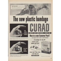 1952 Curad Ad "The new plastic bandage"