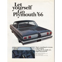 1966 Chrysler Plymouth Ad "Let yourself Go Plymouth '66" ~ (model year 1966)