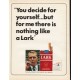 1965 Lark Cigarettes Ad "You decide for yourself"