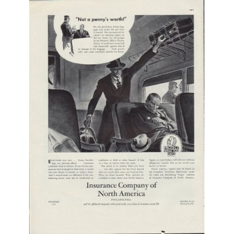 1938 Insurance Company of North America Ad