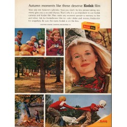 1965 Kodak Film Ad "Autumn moments like these"