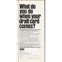1965 U.S. Army Ad "when your draft card comes"