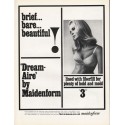 1965 Maidenform Bra Ad "brief... bare... beautiful"