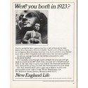 1965 New England Life Ad "born in 1923"