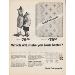 1965 Sealy Posturepedic Ad "make you look better"