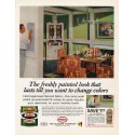 1965 Glidden Paint Ad "The freshly painted look"