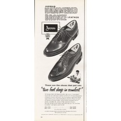 1965 Jarman Shoes Ad "Hammered Bronze"