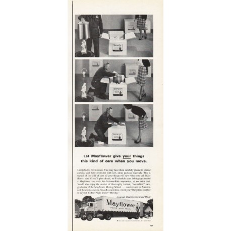1965 Mayflower Movers Ad "this kind of care"