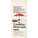 1965 Travelers Insurance Ad "Combine them and save"