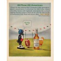 1965 Old Crow Whiskey Ad "All-Time All-American"