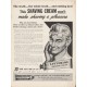 1944 Listerine Shaving Cream Ad "the whole truth"