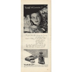 1944 Yardley English Lavender Ad "what Lavender does"