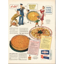 1944 Birds Eye Foods Ad "golden sweet corn"