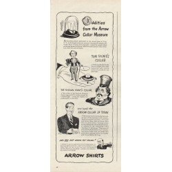 1944 Arrow Shirts Ad "Arrow Collar Museum"