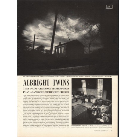 1944 Ivan and Malvin Albright Article ~ Albright Twins - Gruesome Masterpieces