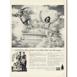 1944 American Gas Association Ad "live like a princess"